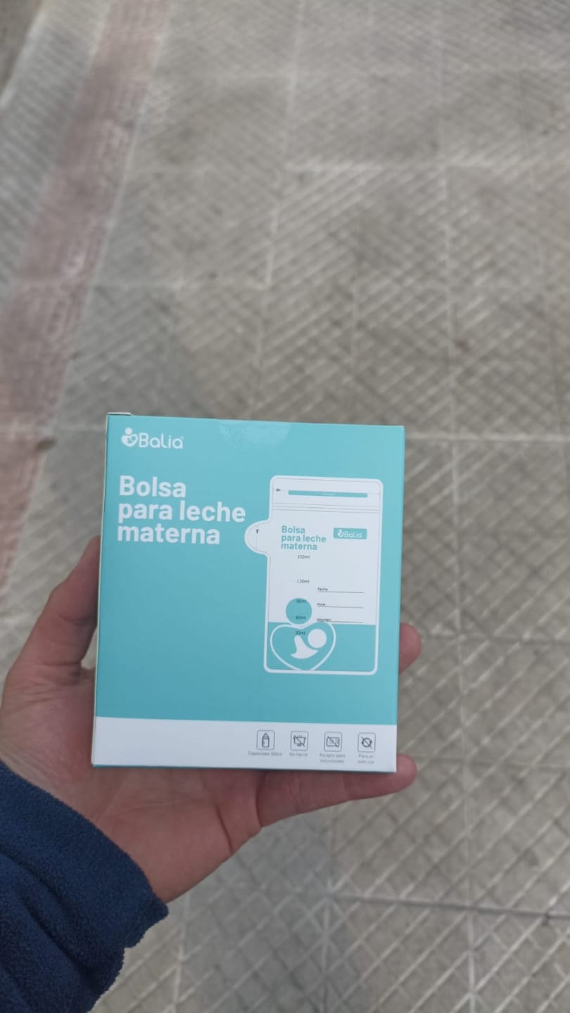 Customer photo review of Bolsa para leche materna 25un