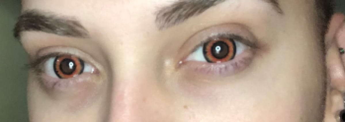 Customer photo review of New Twilight Orange Horror Lens