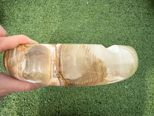 Customer photo review of Marble Base For Himalayan Salt Lamps (Fits All Sizes)