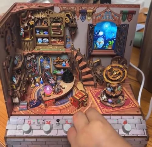 Customer photo review of Magic Shop 3D Wooden Puzzle DIY Miniature House