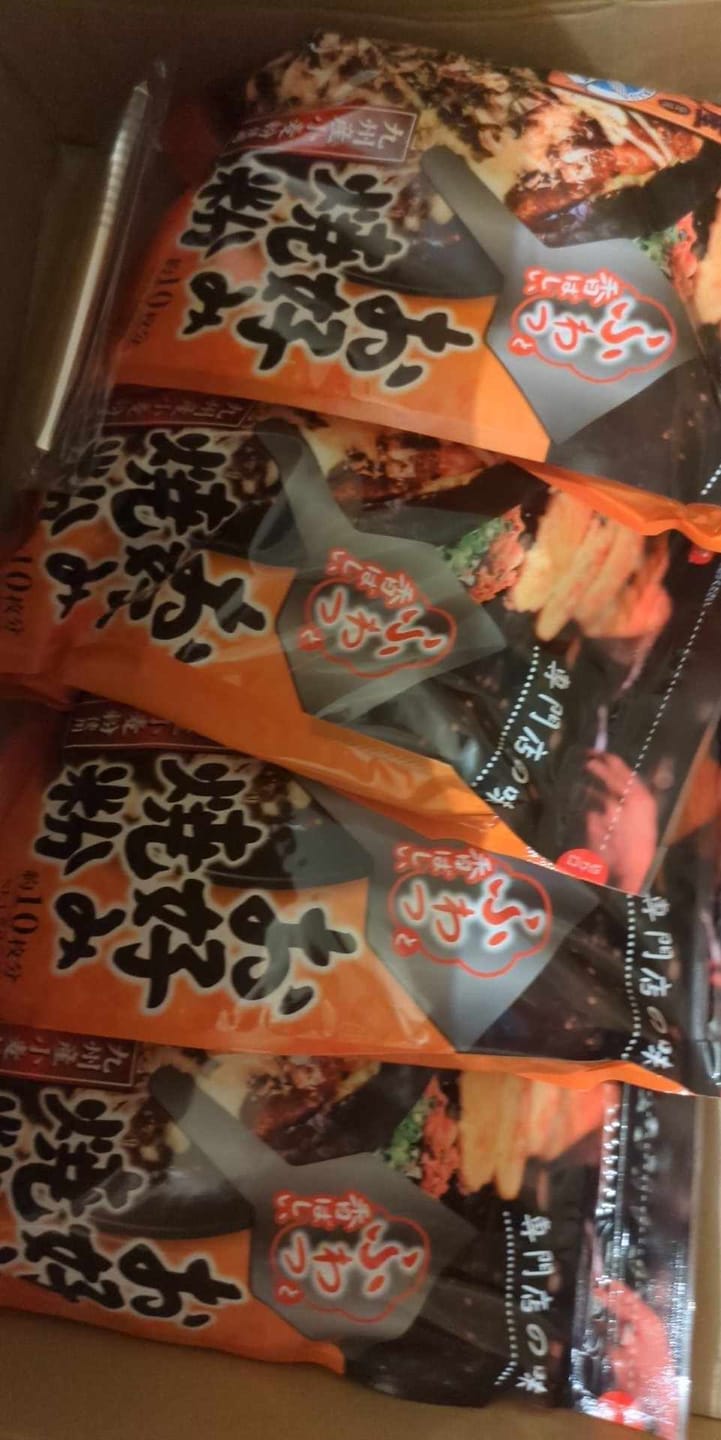 Customer photo review of 九州産お好み焼粉（焼きあご入り） 500g
