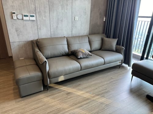 Customer photo review of Sofa văng da 3 chỗ tựa gối - ROSY