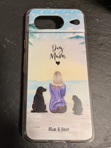 Customer photo review of Together with my pet - Personalised Phone Case
