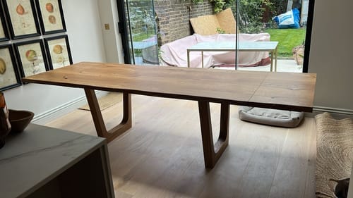 Customer photo review of Lilian Extendable Dining Table in Solid Oak