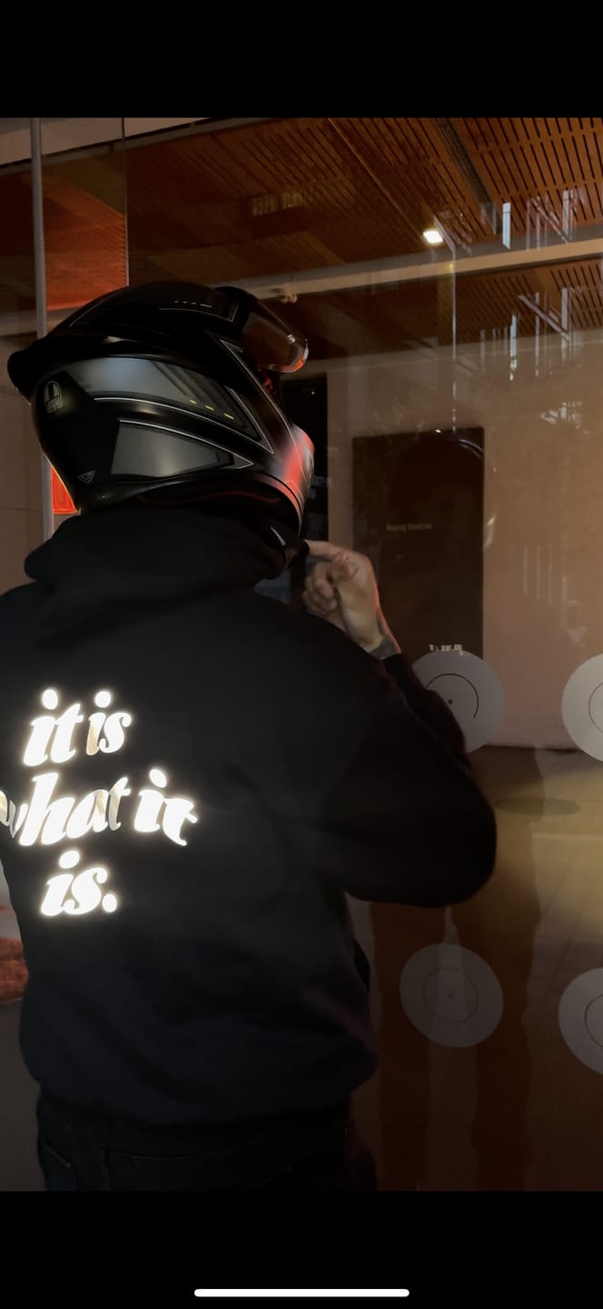 Customer photo review of "It Is What It Is" Hoodie