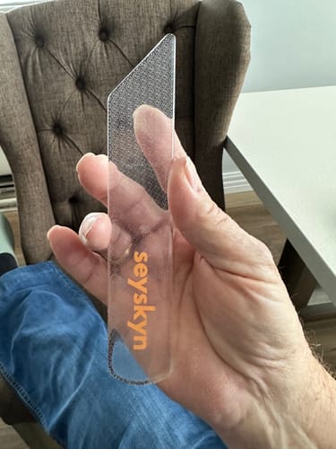 Customer photo review of Seyskyn Crystal Clear Glass Foot File