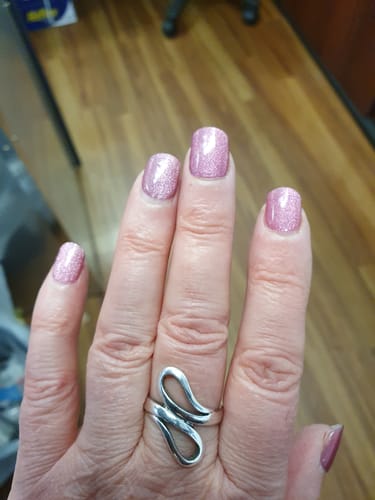 Customer photo review of Chrome (Pink) | Super Jellies DIY Semi Cured Gel Nail Wraps