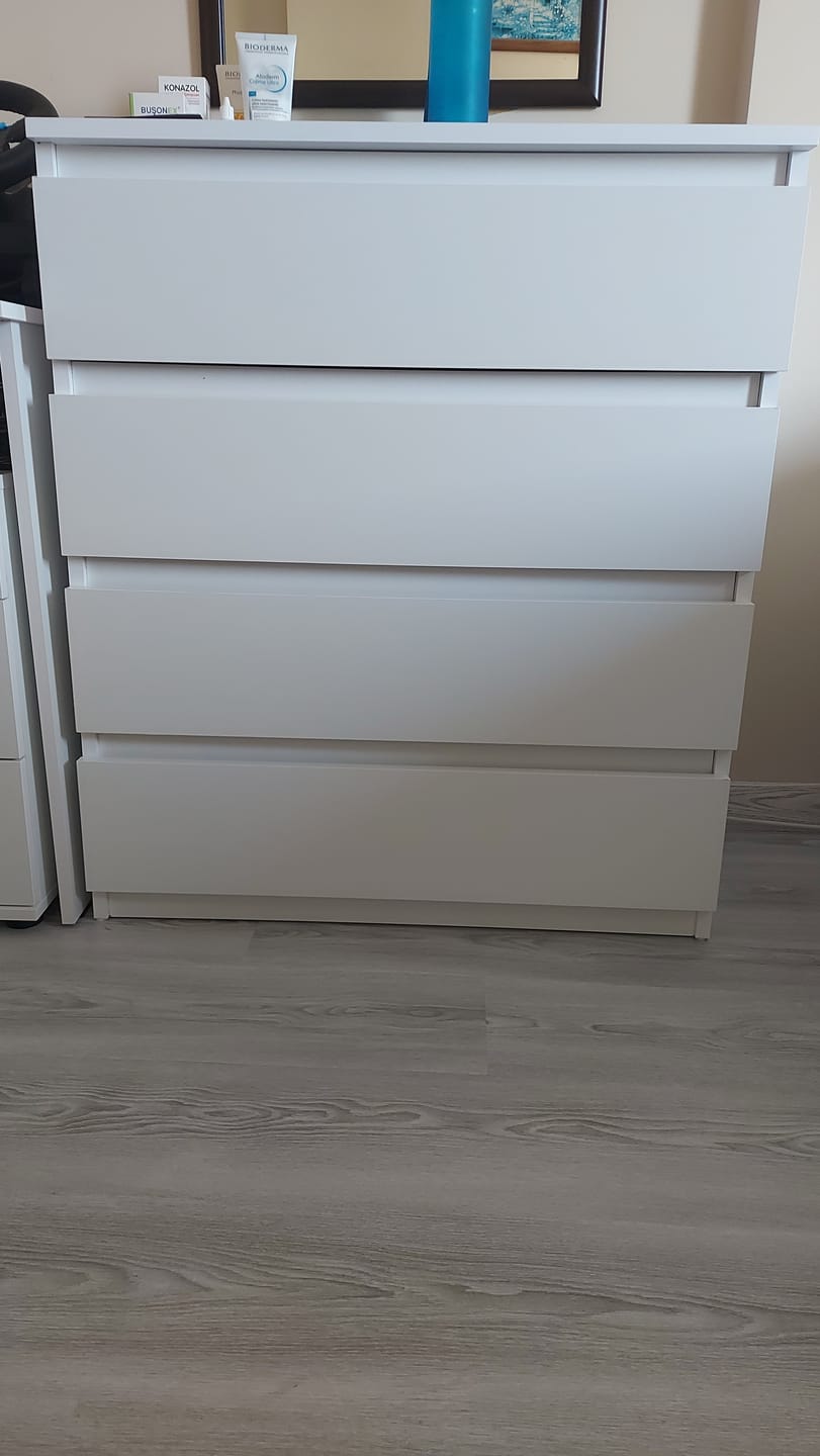 Customer photo review of Rani BE102 Şifonyer 4 Çekmeceli Yatak Odası Bebek Odası Beyaz 91 x 80 Cm