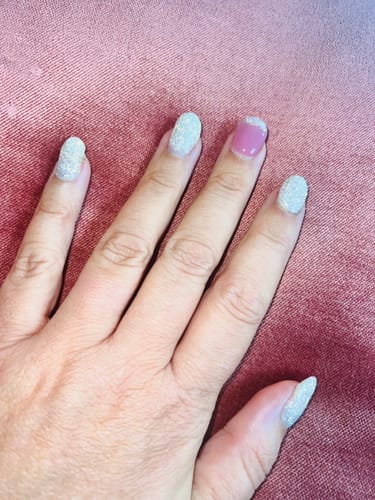 Customer photo review of Linen Dipping Powder