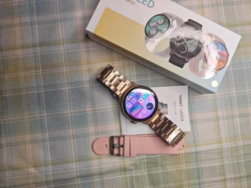 Customer photo review of ELEGANCE® LuxeFit Women Smartwatch 466*466 AMOLED 1.43" HD Screen Always Display Time Bluetooth Call IP67 Waterproof Sports Smart Watch
