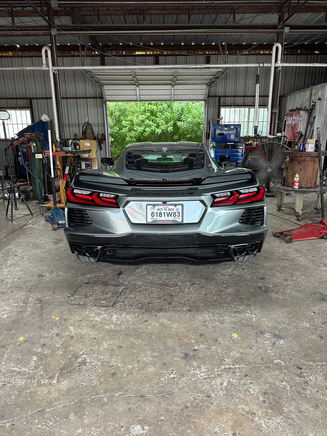 Customer photo review of Chevrolet Corvette C8 Z51 Wickerbill Rear Trunk Spoiler