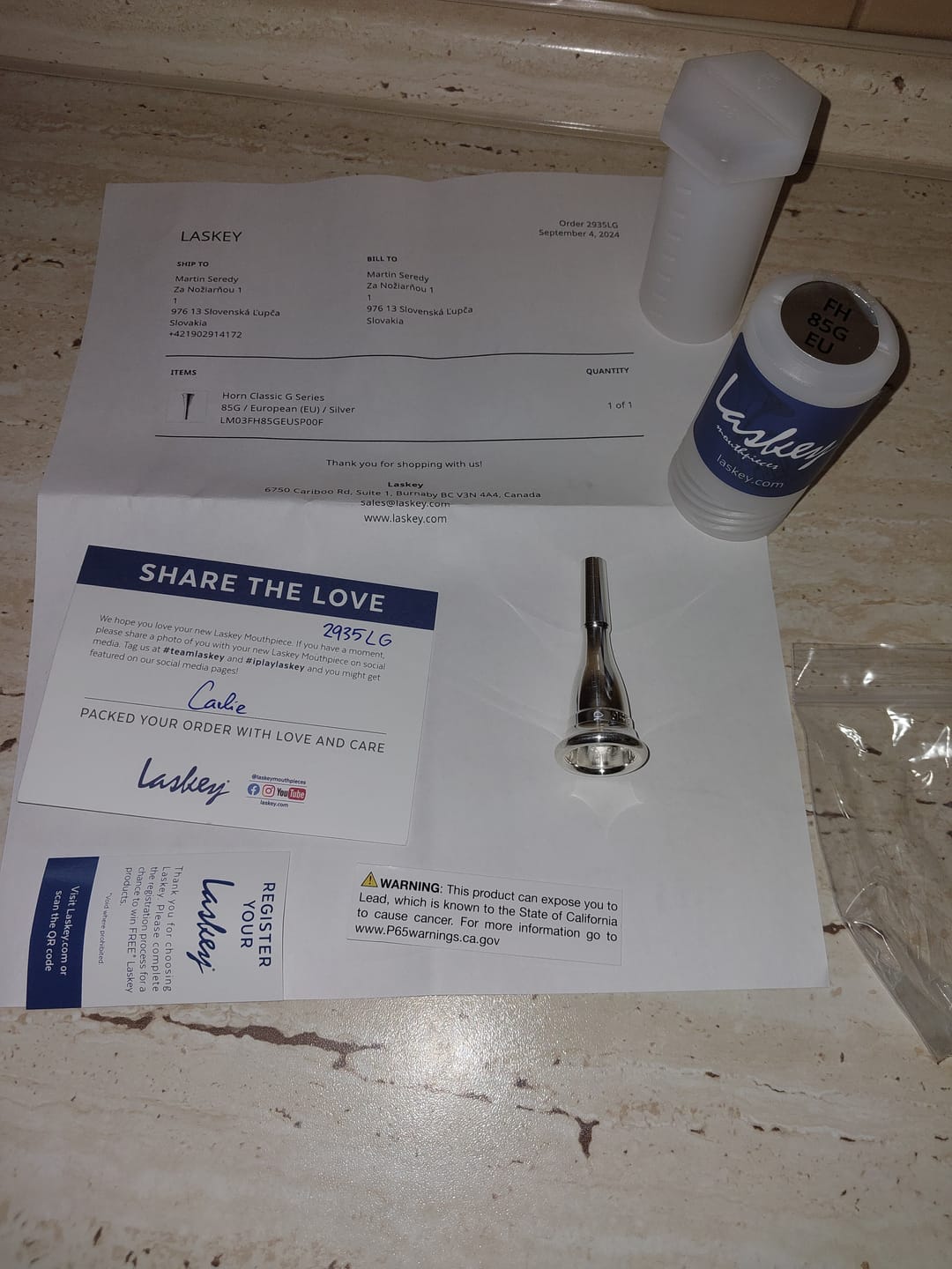 Customer photo review of Horn Classic G Series