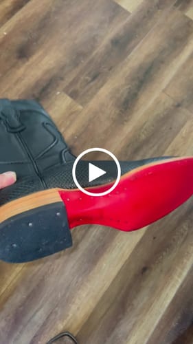 Customer video review of Men’s Matte Black Python Boots—Square Toe