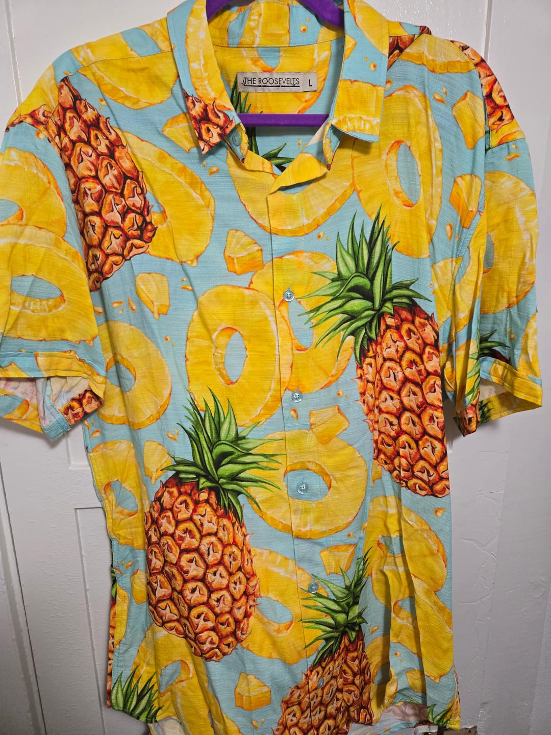 Customer photo review of Pineapple Express – Bamboo Short Sleeve Shirt