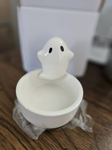 Customer photo review of Adorable Ghost Candle Holder