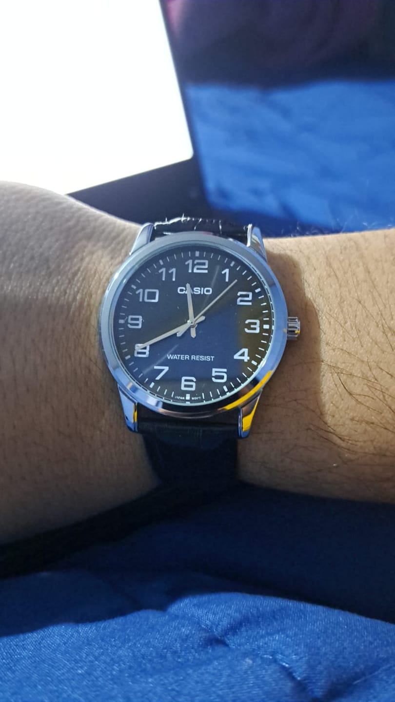 Customer photo review of Reloj Casio Análogo MTP-V001L-1BUDF Negro Correa de Cuero