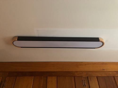 Customer photo review of Dimmable Minimalist Long Oval Flush Mount LED Light