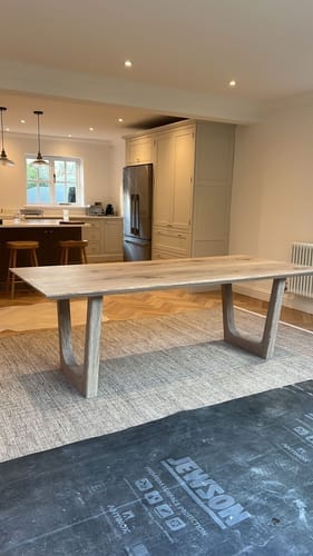 Customer photo review of Lilian Extendable Dining Table in Solid Oak