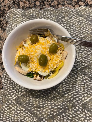 Customer photo review of Sweet Blue Cheese & Habanero Stuffed Queen Olives