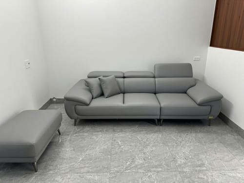 Customer photo review of Sofa văng da sang trọng PERRY 3 chỗ tựa gật gù