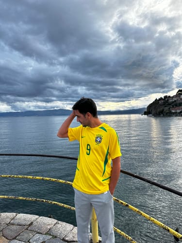 Customer photo review of Ronaldo Nazario Brazil Retro Football Jersey