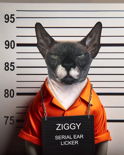 Customer photo review of Personalised Prisoner Dog/Cat