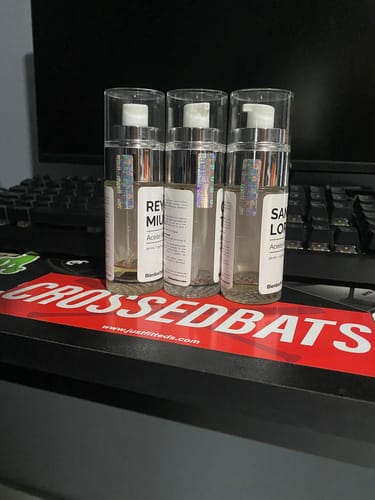 Customer photo review of Aceite Para Barba · Paquete De 3 Fragancias