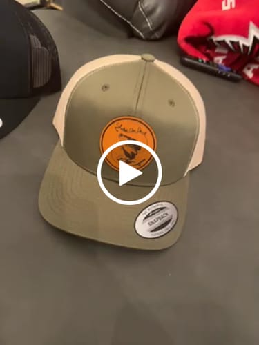 Customer video review of Premium Custom Leather Patch Hats (Wholesale)