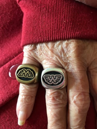 Customer photo review of Waylon Jennings Flying W Ring - Sterling Silver or Bronze