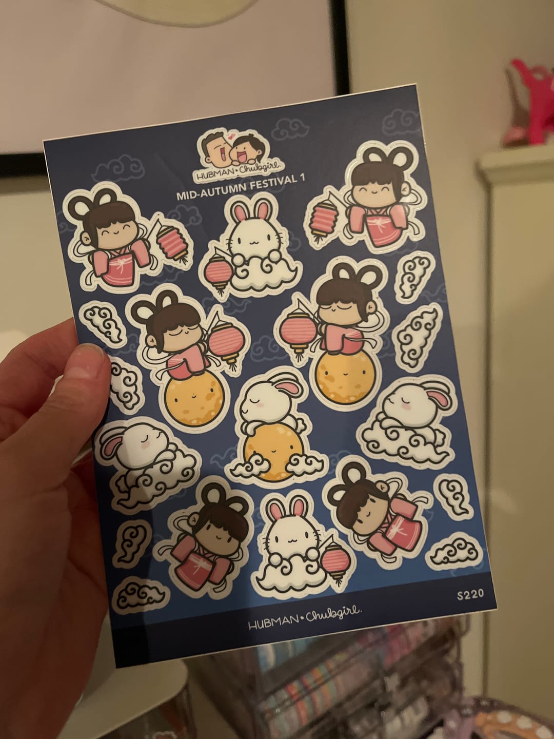 Customer photo review of Mid-Autumn Festival 1 Sticker Sheet