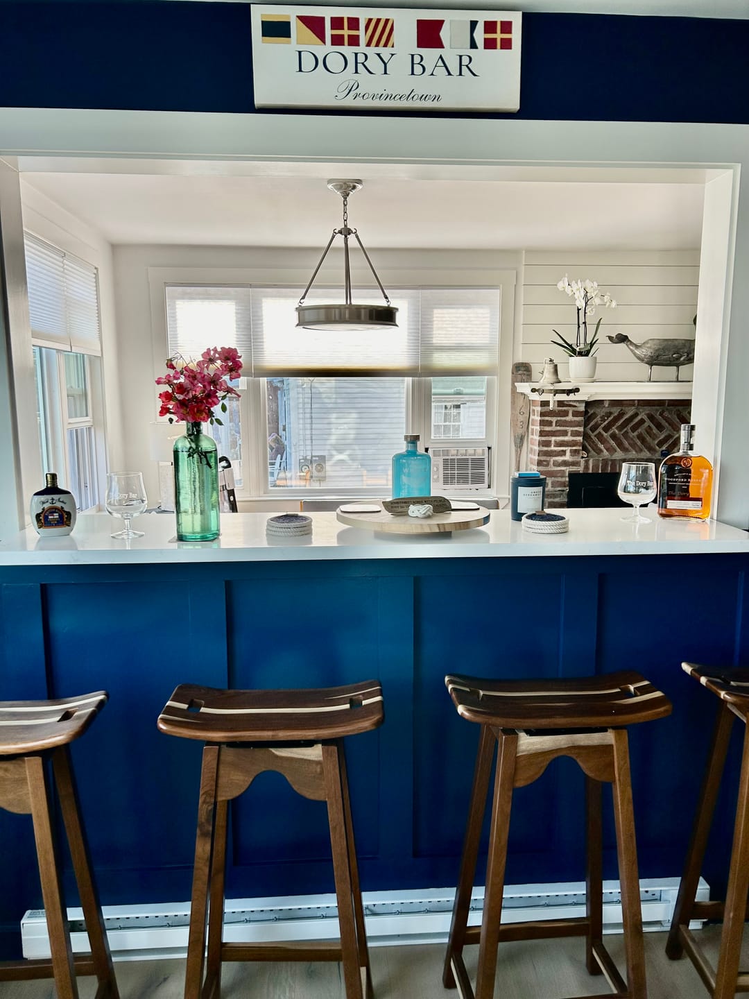 Customer photo review of Personalized Nautical Flags Wall Decor