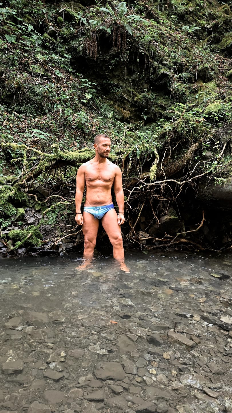 Customer photo review of Sea Mist Ombré - Enhancing Swim Brief