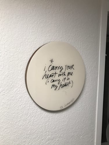 Customer photo review of CARRY YOUR HEART (circle)