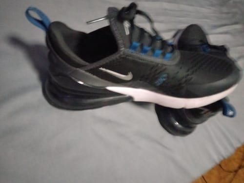 Customer photo review of Nike Air Max 270 'Anthracite/Industrial Blue' Men's