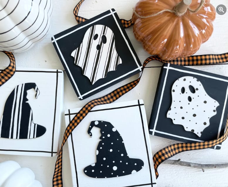 Customer photo review of Unfinished Sheet Ghost Shape | Halloween Craft Cutout | up to 36" DIY