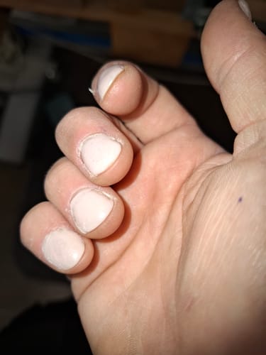 Customer photo review of Khaki Dipping Powder