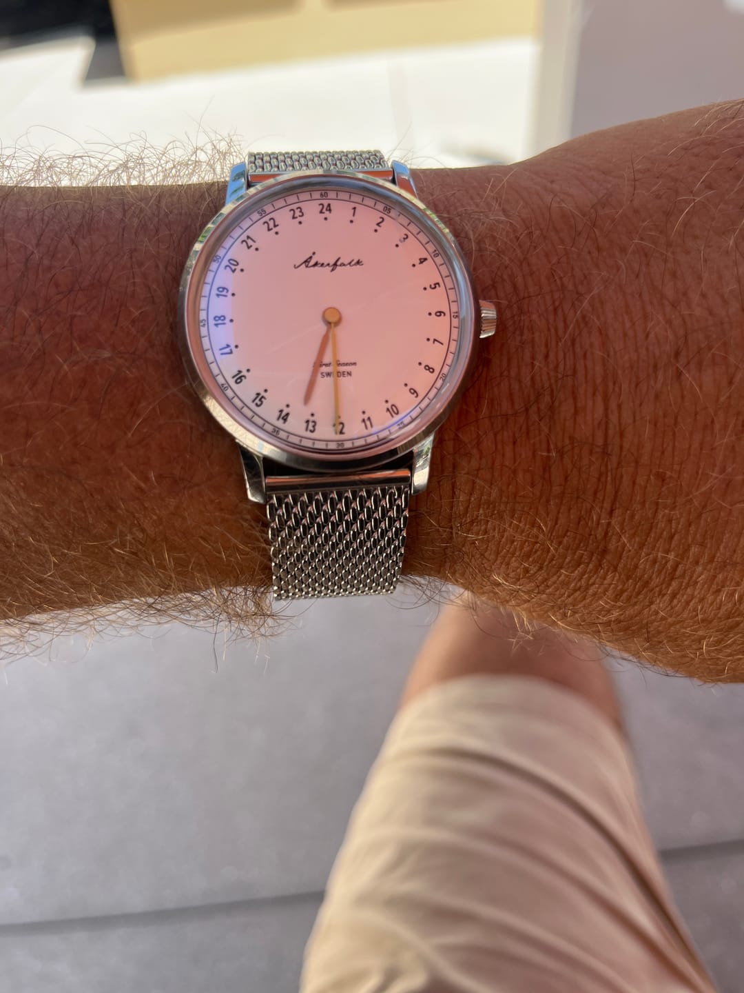 Customer photo review of First Season Silver White with Silver Mesh
