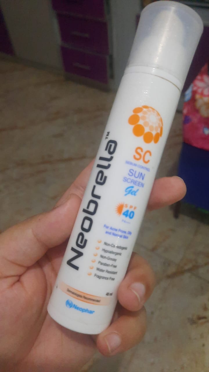 Customer photo review of Neobrella SC (Sebum control gel) (SPF 40 and PA +++)
