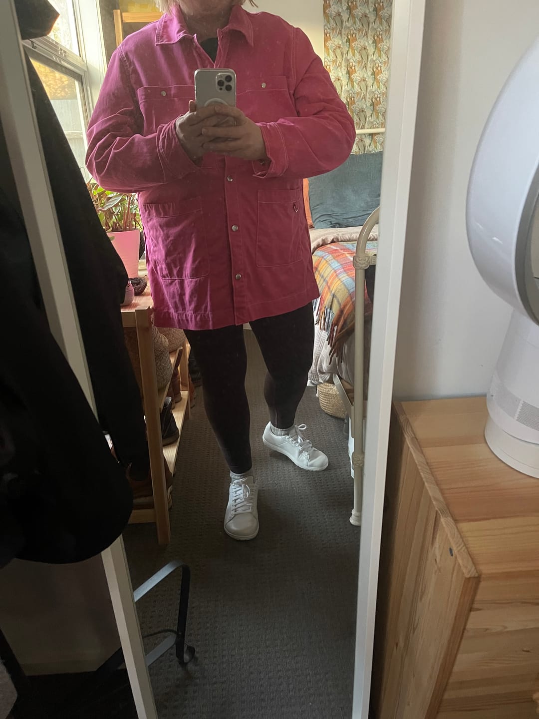 Customer photo review of Farrier Shacket - Saltlake Pink