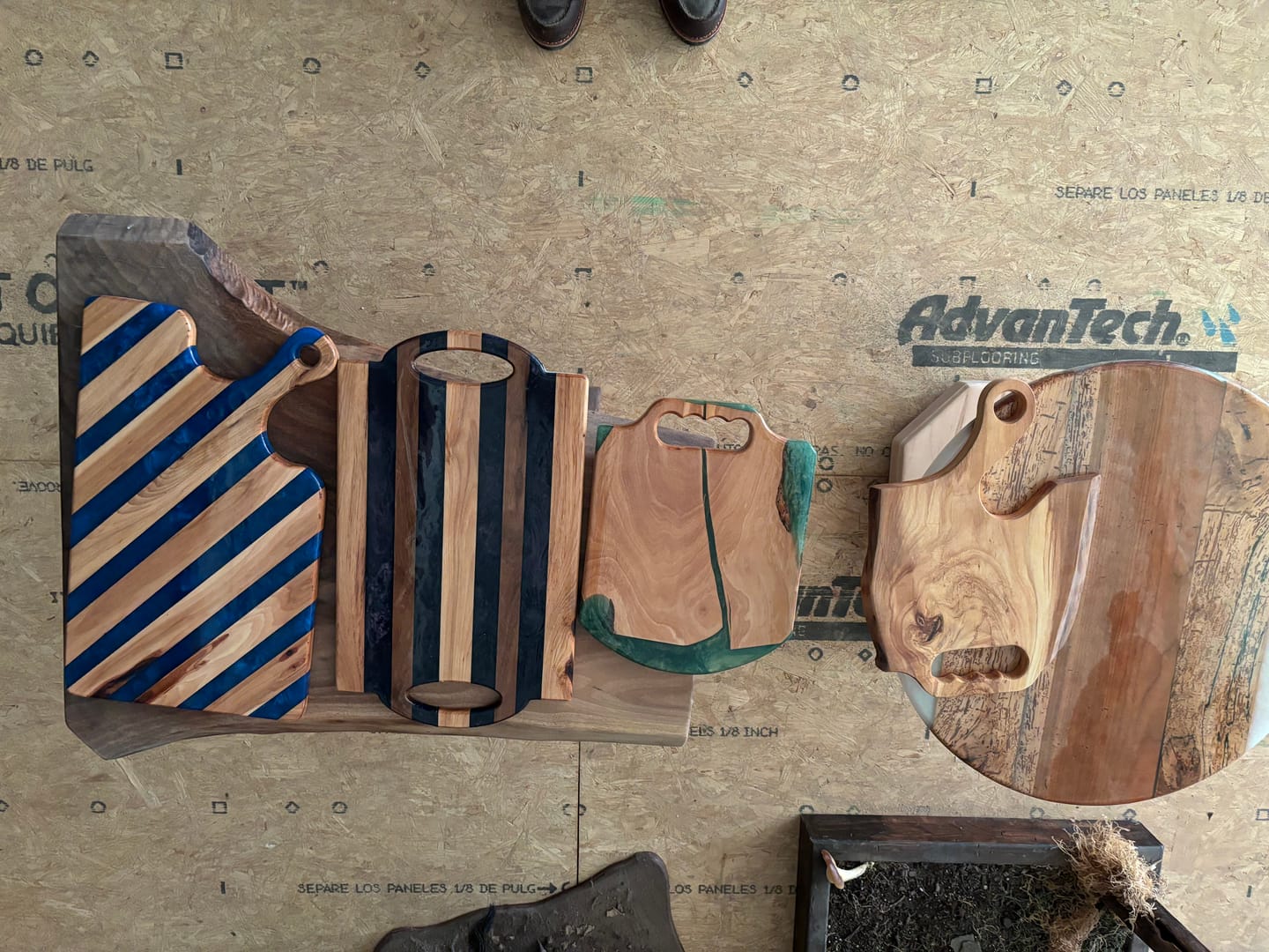 Customer photo review of Oval Grip Handle Acrylic Router Template