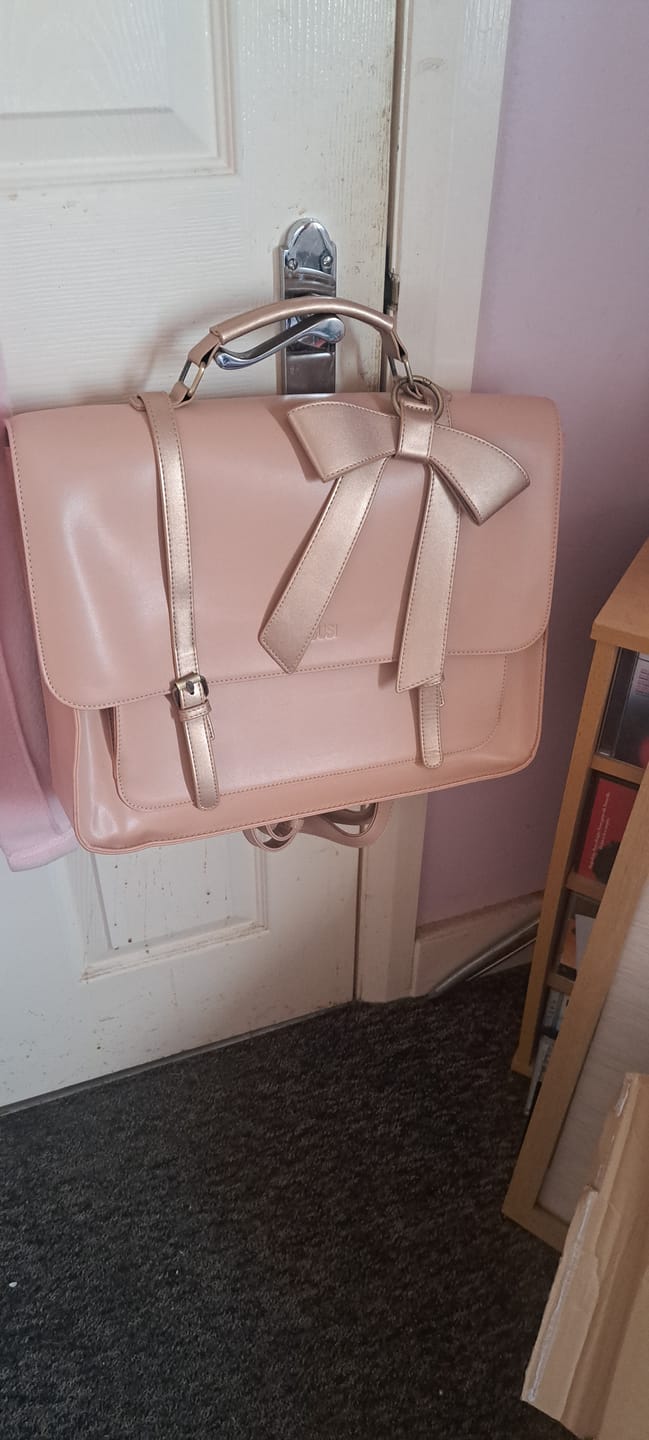 Customer photo review of Cocoa Truffle Ecosusi Classic Bow Briefcase