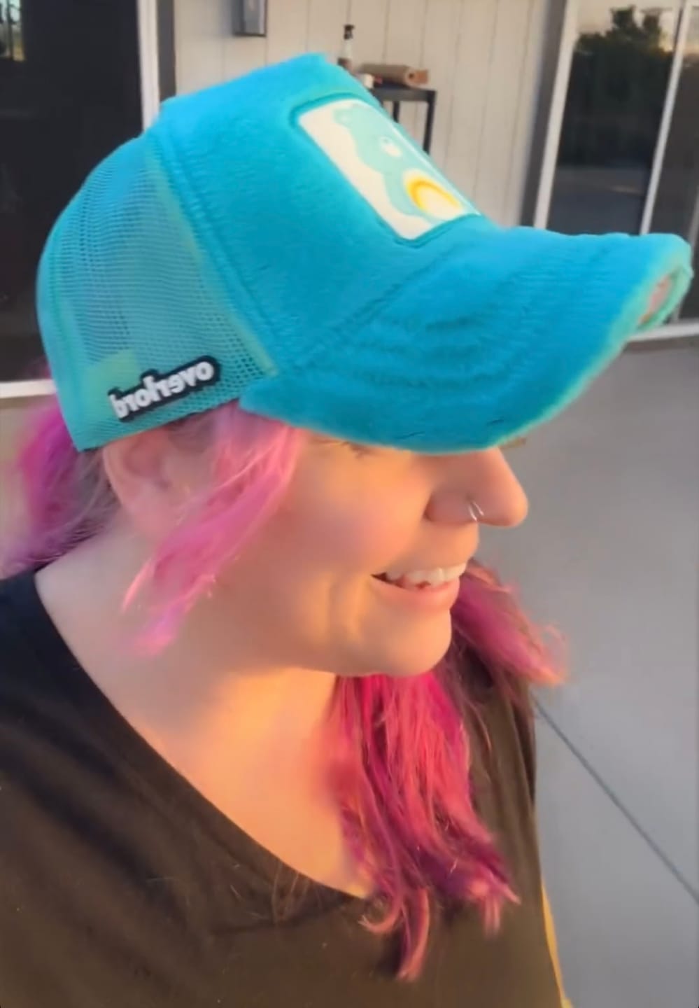 Customer photo review of OVERLORD X Care bears:  Wish Bear Trucker Cap