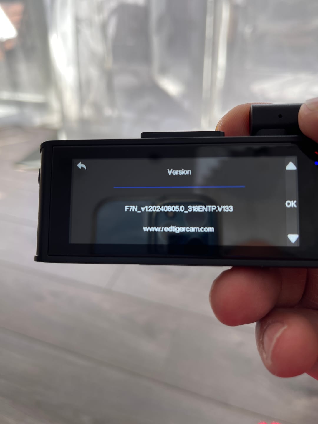 Customer photo review of Redtiger F7NT Touch Screen 4K Dual Dash Cam