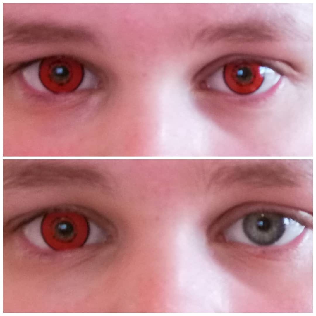Customer photo review of Ghoul Touka Red Anime Lens