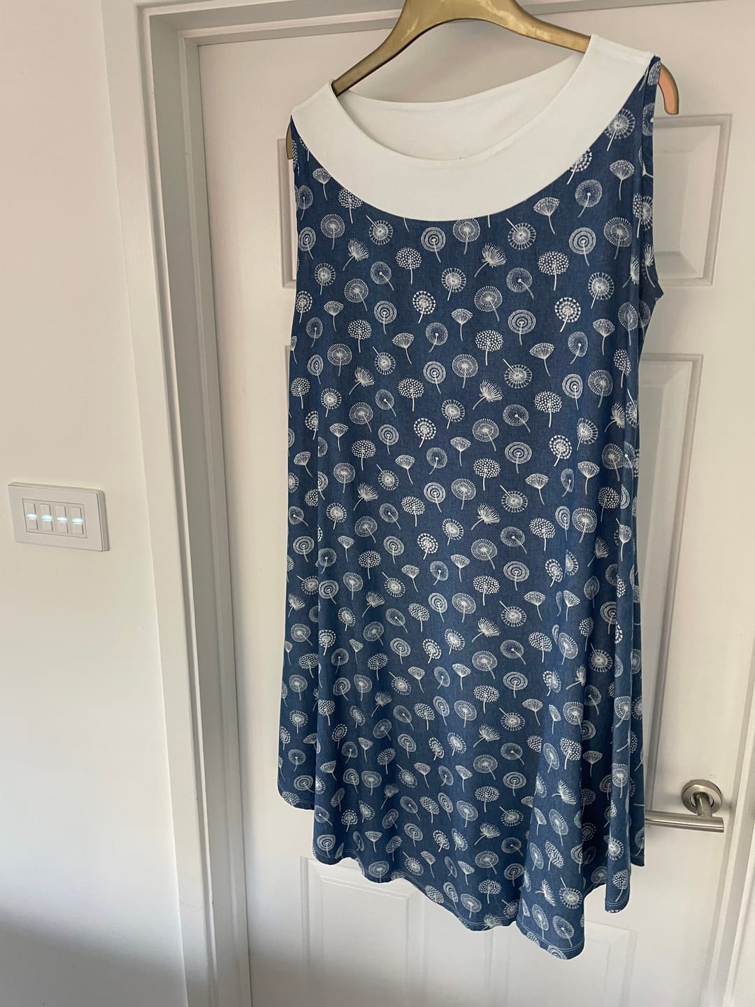 Customer photo review of Dandelions Chambray Denim Fabric