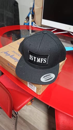 Customer photo review of Iron Addicts ISYMFS Hat (Black/White)
