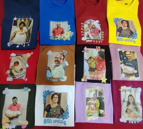 Customer photo review of Group Custom T Shirts Printing