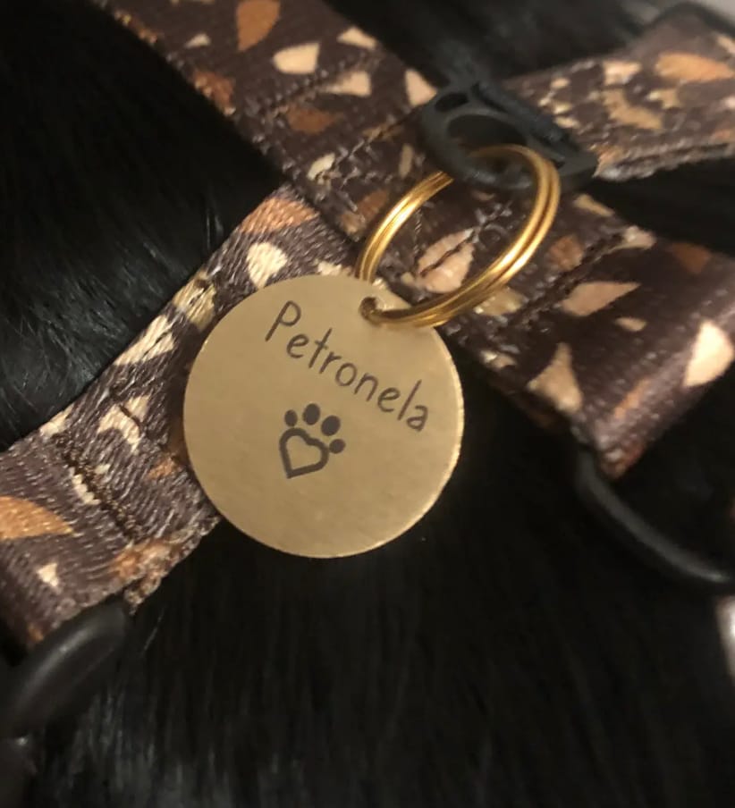 Customer photo review of DARMOWA Mosiężna adresówka z grawerem