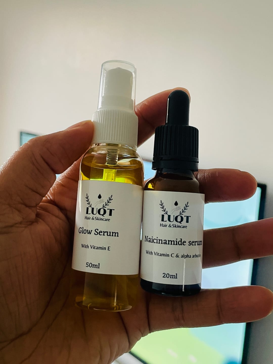 Customer photo review of 20 ml Glass Amber Bottle (18 mm neck) - No Closure