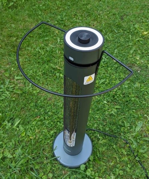Customer photo review of Electric Outdoor/Indoor Patio Heater - 1500W 8 Heating Levels & Timer